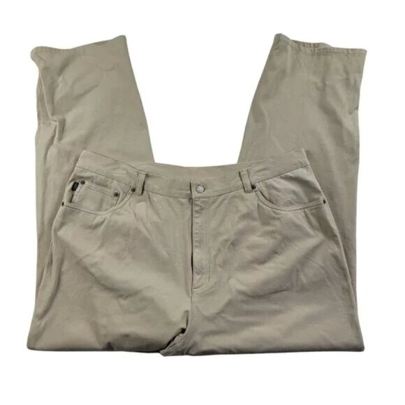 Ralph Lauren Jeans Co Classic Straight Leg Jeans Womens Beige Khaki Denim Sz 20W - Picture 11 of 12